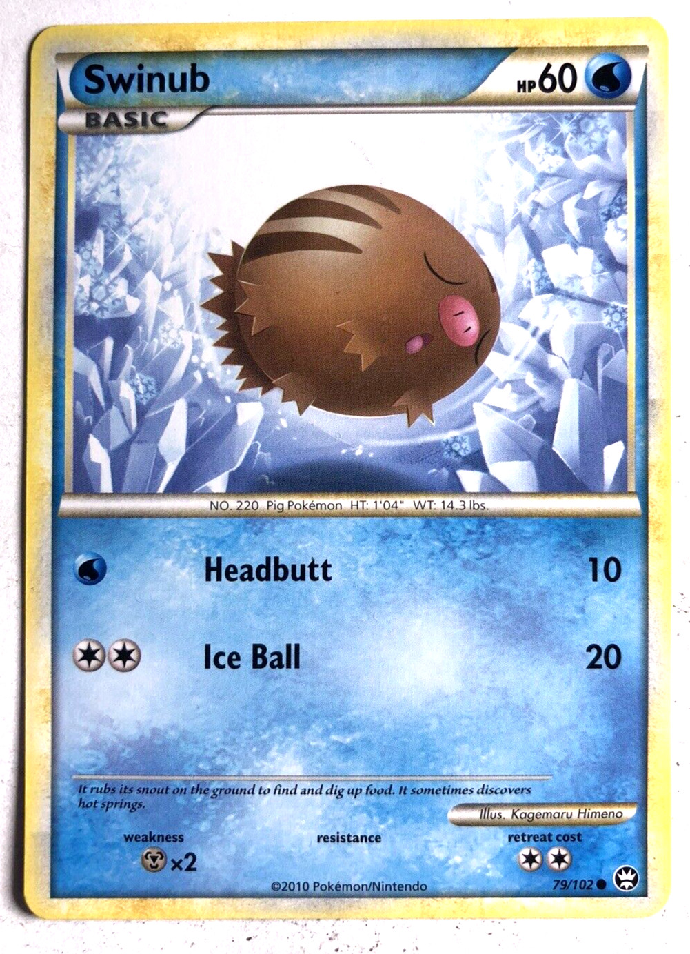 Swinub 79/102 Triumphant Pokemon Regular Common NEAR MINT NM