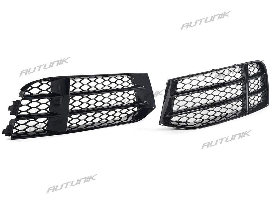 Front Bumper Lower Fog Light Cover Grill Grille For Audi RS5 2010-2014 2015 2016 Foto 4 de 4