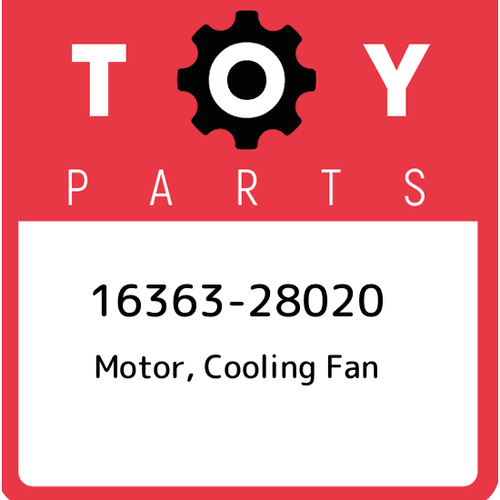 1636328020 Toyota Motor, cooling fan 1636328020, New Genuine OEM Part