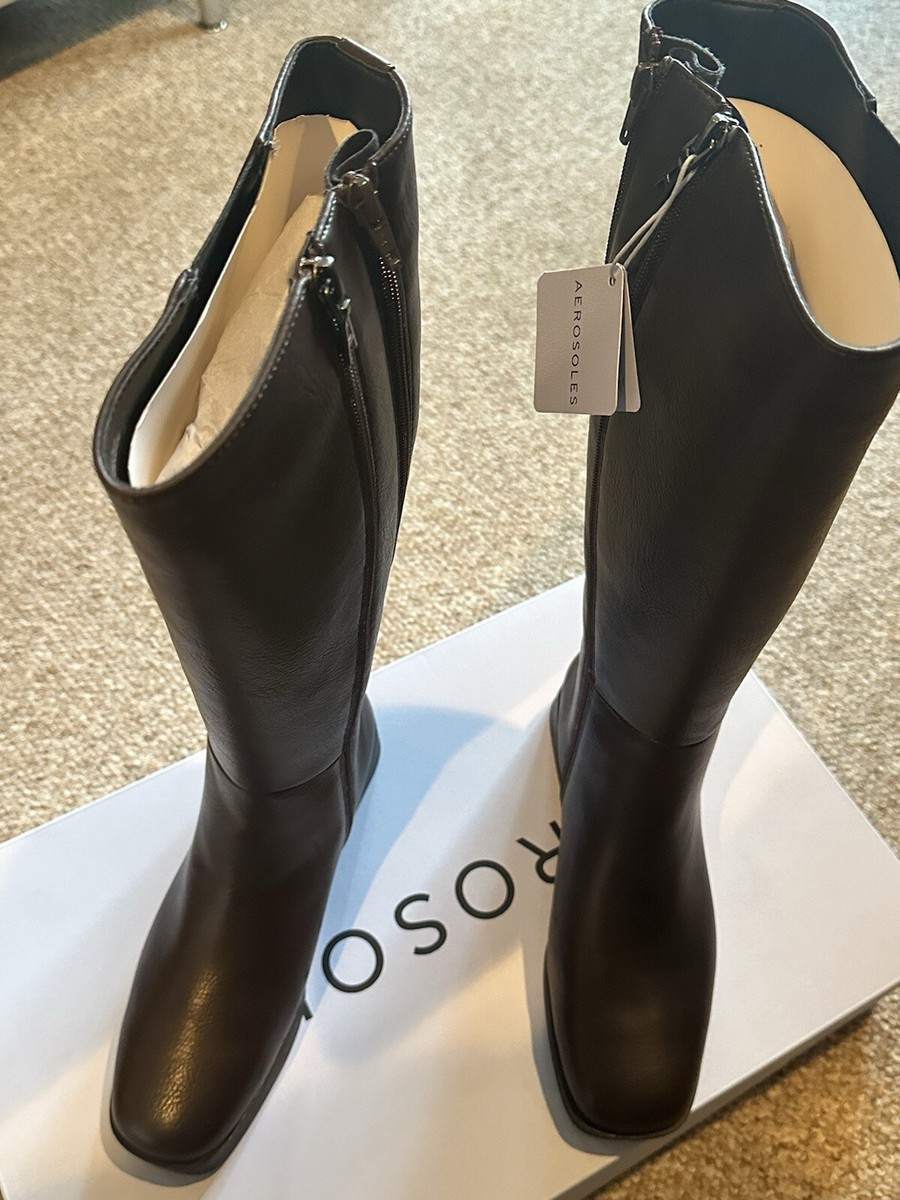 AEROSOLES Women's Pair Of Boots 8W Daria /Java PU 260 New With