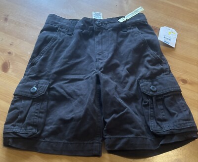 faded glory cargo shorts With Adjustable Waist Boys Size 6