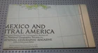 Mexico & Central America - National Geographic Map - March 1953