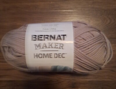 Yarnspirations Bernat Maker Home Dec Yarn One Skein Clay.#5 Bulky  317yds Ea