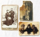 Judaica Russian Empire. Lithuania 3 Antique photos of Jewish Persons.