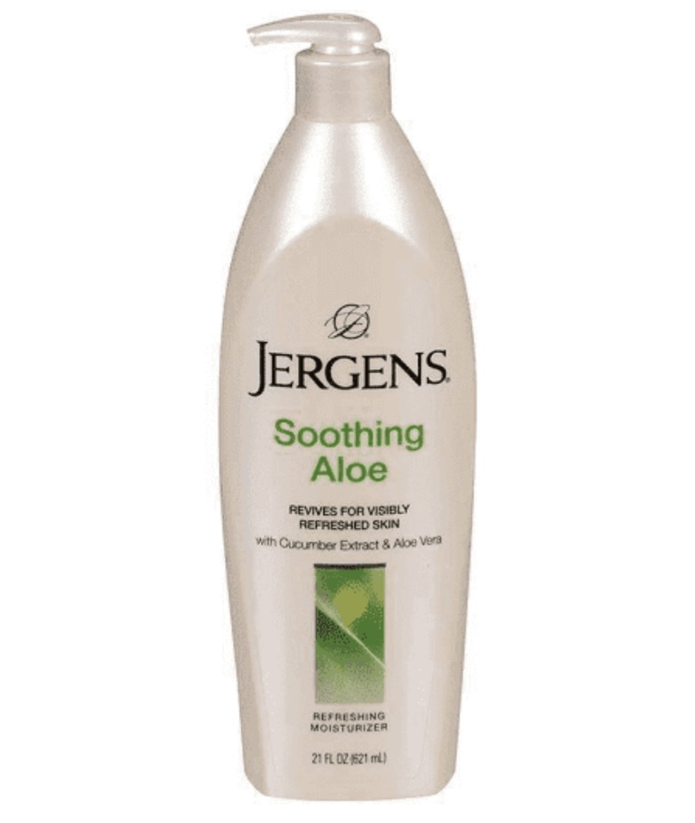 Lait hydratant à l'aloé vera Jergens 621 ml, la solution anti-peau de crocodile