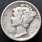 1939-S 10C Mercury Dime VG (#8295)