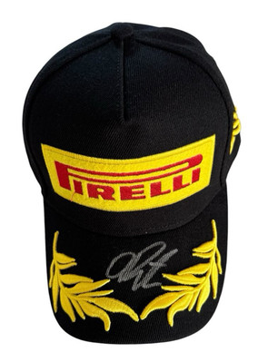 OSCAR PIASTRI Signed Pirelli Podium 1st Hat Cap Formula 1 F1 McLaren *COA*