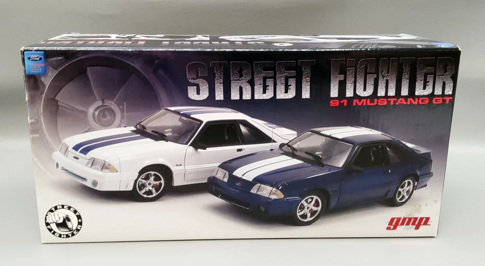 1991 Blue Mustang GT Street Fighter 1:18 Scale Diecast By GMP #G1801825 - Image 2 of 4
