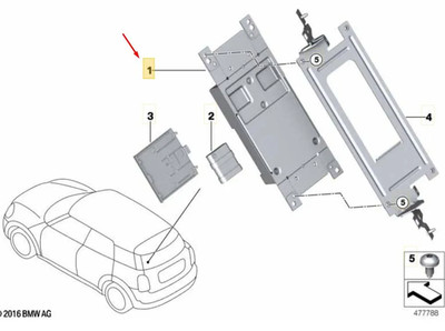 MINI CABRIO F57 Telematic Communication Box 2 84106836771 NEUES ECHTES
