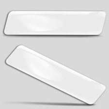 3D Silicone Gel Sticker White Car & Motorcycle Bike Logo Doming Emblem SP 1W