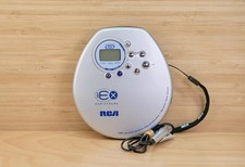 RCA RP2467C Portable CD Player Vintage 180 Sec ESP Xtreme Anti Skip Silver