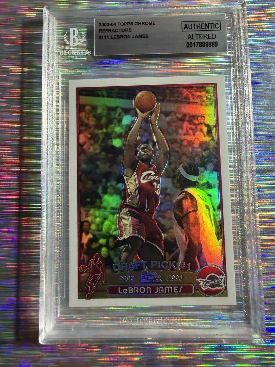 2003-04 Topps Chrome - LeBron James #111 Refractor (RC) for sale