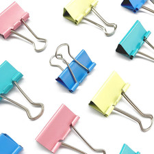 48 Pcs Medium Binder Clips, 1.25 inch 32mm , Colored Binder Clips, Paper Clamps