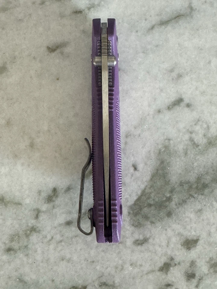 Mini Griptillian púrpura hecho en banco 556, mini clip de transporte profundo - NUEVO Foto 4 de 4