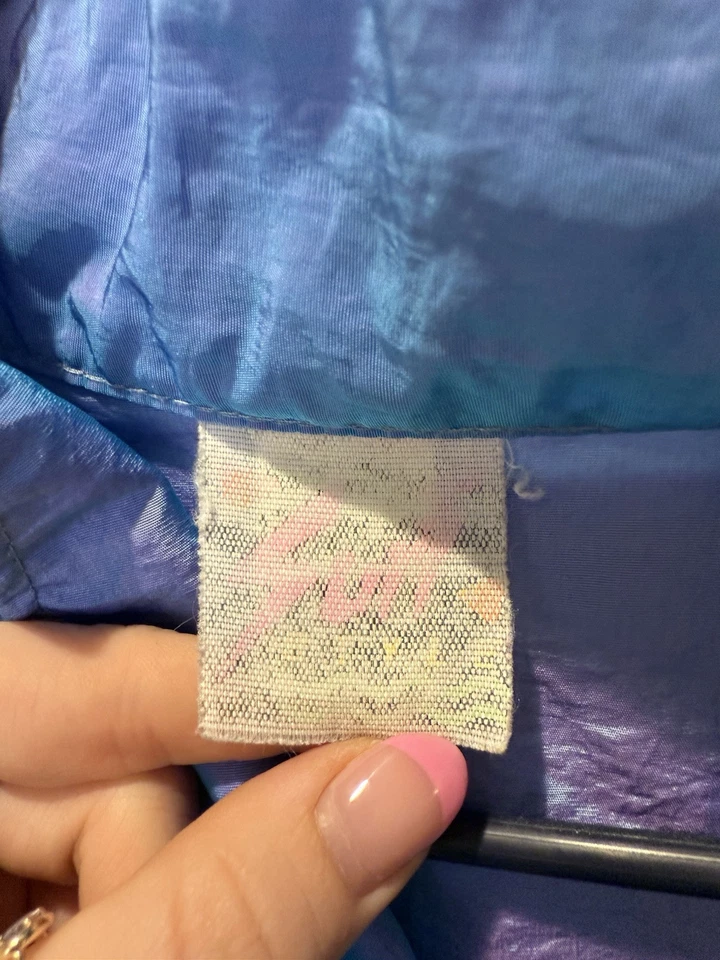 Vintage 90s Carolina Basketball Iridescent Surf Style Sweatshirt - Image 3 of 3