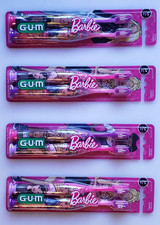 GUM Barbie Toothbrush 2 Count Lot of 4 