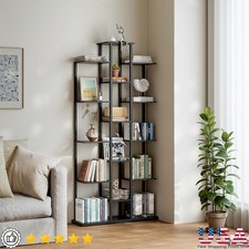 Multi Functional Tall Bookcase 15 Shelves Storage Display Rack Home Office New