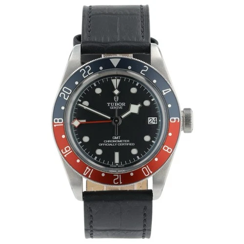 Tudor Black Bay GMT Black Dial Stainless Steel 41mm Automatic Mens Watch 79830RB
