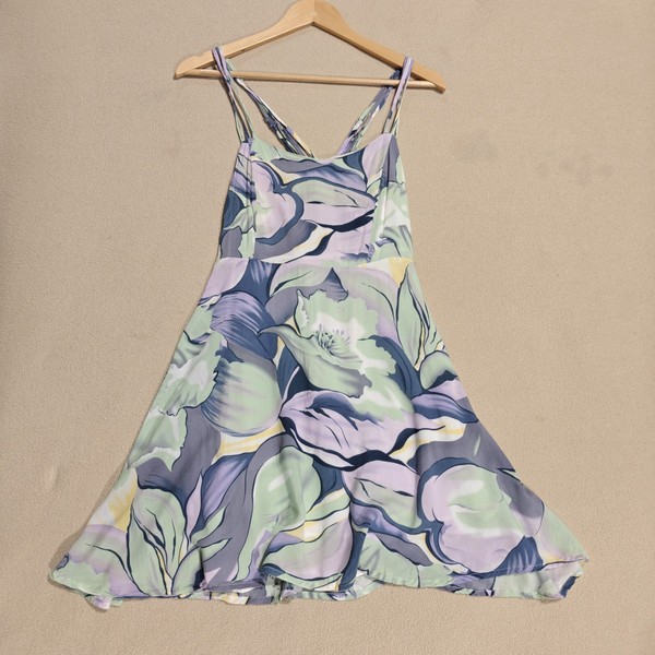 Minkpink Australian Pastel Floral Strappy Back Mini Sundress Size S Lightweight