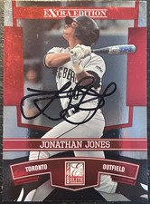 2010 Donruss Elite Extra Edition JONATHAN JONES #78 🔥 Blue Jays 🔥 Auto ⚾️ 1/3