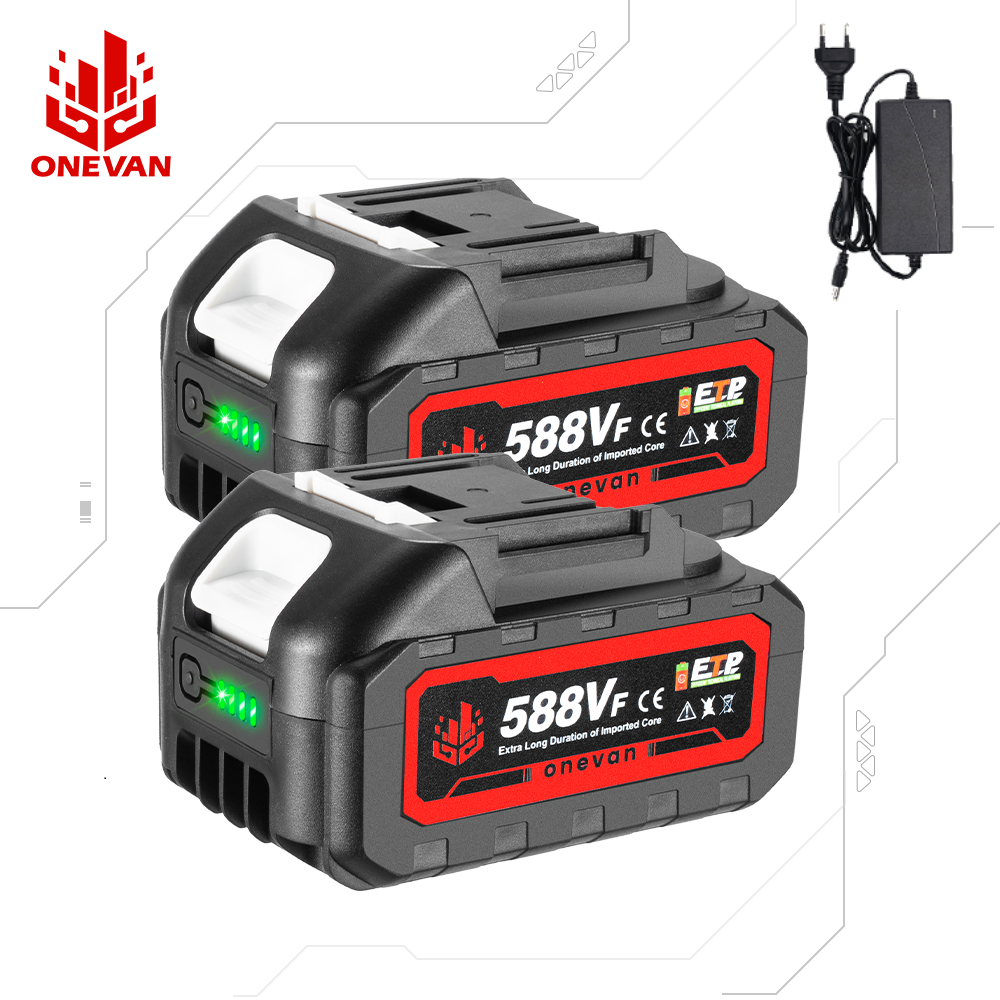 2Pack 18-21V Lithium-Ion Battery + Charger Replacement Battery for Power Tool US
