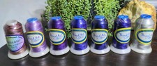 Thread Art Machine Embroidery Lot of 7, Polyester 1000M Spools Purple