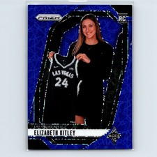 2024 Panini Prizm WNBA Elizabeth Kitley RC #140 Blue Velocity Las Vegas Aces