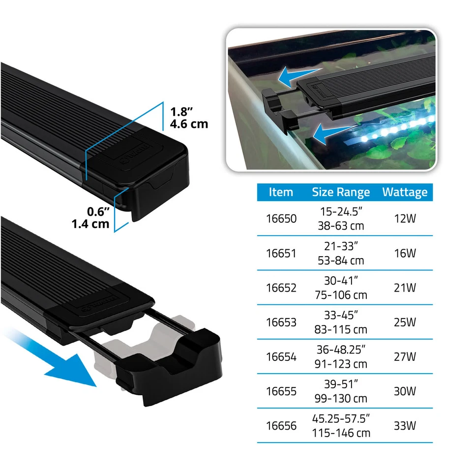 Fluval Aquasky 3.0 LED Bluetooth Lighting Unit App Controlled Aquarium Fish Tank - Image 2 of 4
