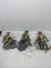 2012 Viacom TMNT Teenage Mutant Ninja Turtles Set Of 3 Action Figures
