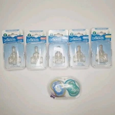 Dr Brown's Lot Of Bottle Nipple Natural Flow Narrow Pacifier Level 1, 2, 3
