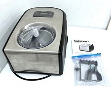 Cuisinart ICE-100 1.5-Quart Ice Cream and Gelato Maker, Black & Stainless Steel