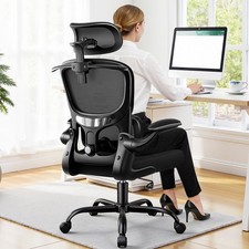Ergonomic Office Chair, Mesh Desk Chair with Lumbar Support, High Back Home O...