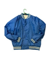 Vintage Blue HABAND Starter Jacket 2XL VARSITY 70s High School Jock College