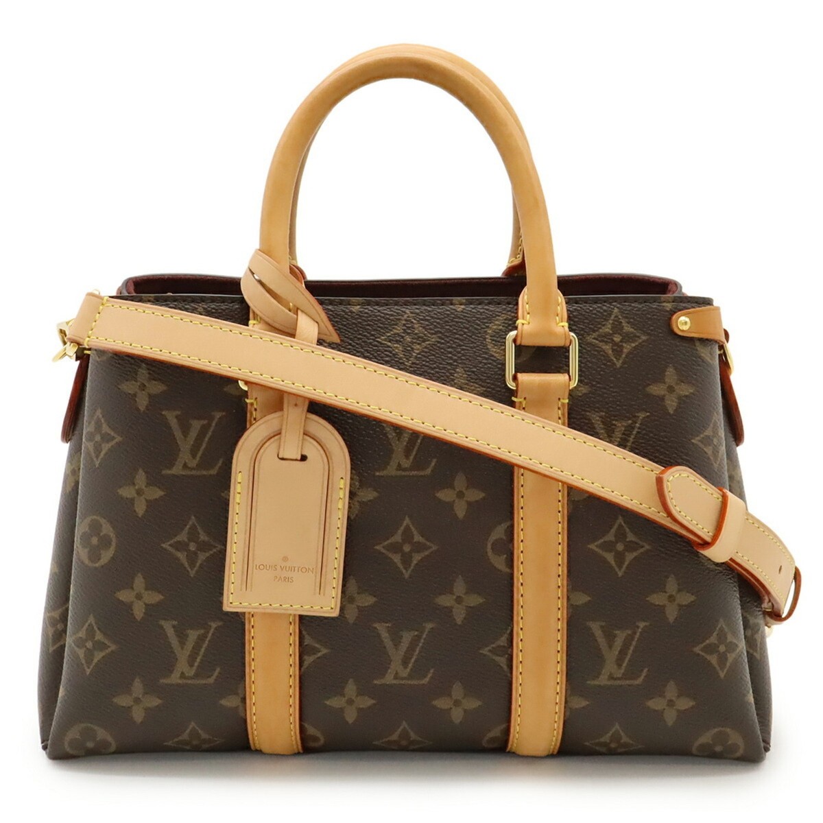 LOUIS VUITTON Monogram Soufflot BB Handbag/Shoulder Bag, Brown