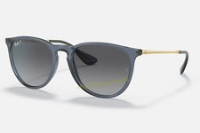 Ray-Ban RB4171 Erika 6592/T3 Polarized Sunglasses Blue Gray Lens 54-18 UV400 New