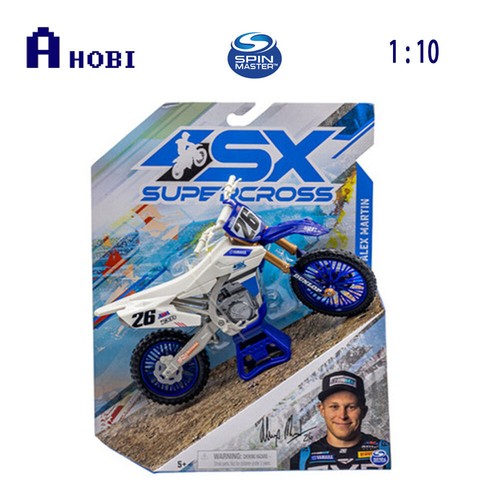 Spin Master 1:10 Scale Supercross Motorcycle Toy Model Alex Martin - Picture 1 of 1