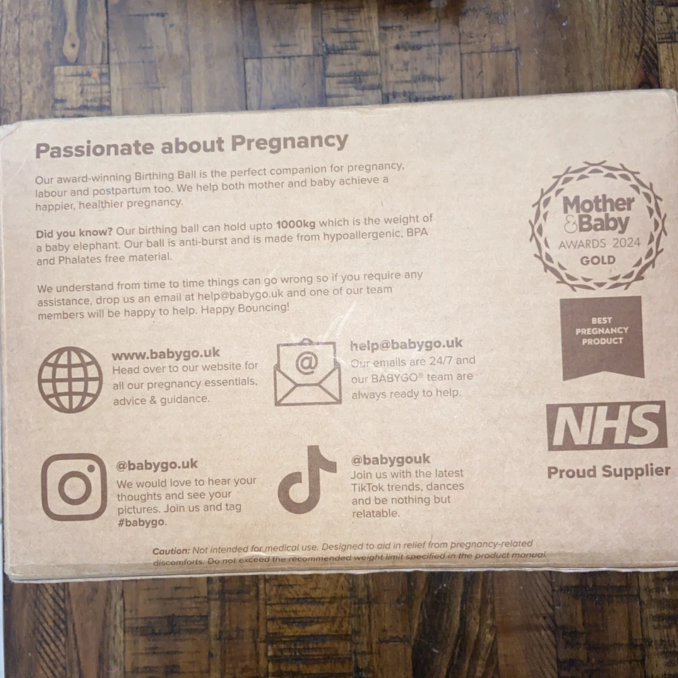 Babygo Bola de Parto Lavanda 65cm NUEVO Foto 4 de 4