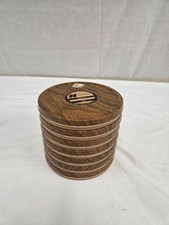Vintage - Lot of 7 - Harwood 8mm Reels with Original Woodgrain Cans