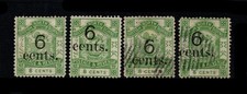 NORTH BORNEO 1891 6c ON 8c, SG 55, HIGH & LOW OPTS, MINT NG & USED, CAT. &pound;80