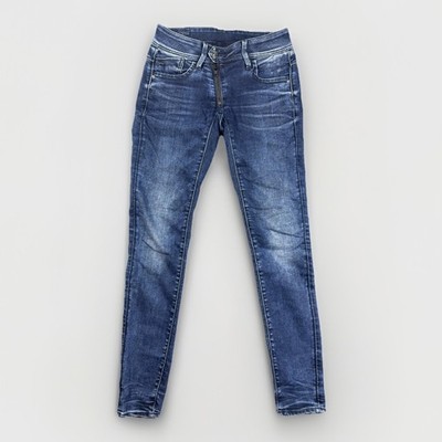 G-STAR RAW Lynn W25 L30 Damen Skinny Mid Rise Stretch Jeans Blau