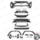 For RAV4 2019-24 Front Bumper,Upper Lower Grille,Fog Lights,Fender Trim&Brackets