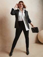 Banana Republic High-Rise Sloan Leggings Size 2P- BLACK- NWT