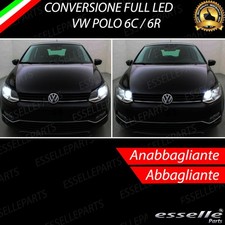 KIT FARI FULL LED VW POLO 6C 6R ANABBAGLIANTI ABBAGLIANTI 6000K CANBUS NO ERROR