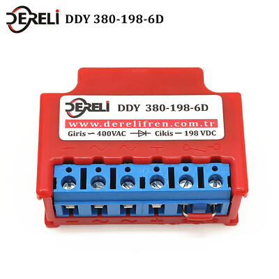 DERELI DDY 380-198-6D 400VAC~198VDC Half-Wave Brake Rectifier module