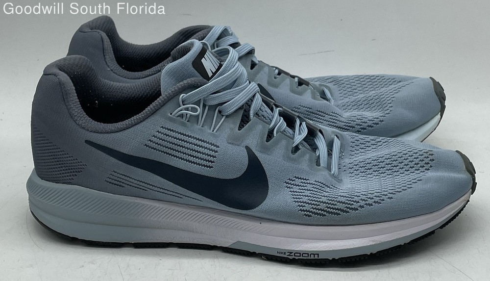 Nike Women's Air Zoom Structure 21 904701-400 Gray White Sneaker Shoes Size 10