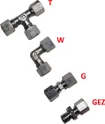 8mm Cutting Ring Fitting Hydraulic Straight - Elbow - Screw In T Zinc Plated