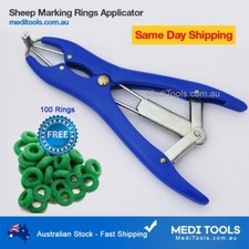 Sheep Marking Ring Applicator, 100 Rings, Banding, Premium