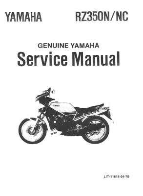 3 hole Printed Service Work Shop Repair Manual 1984 1985 Yamaha 