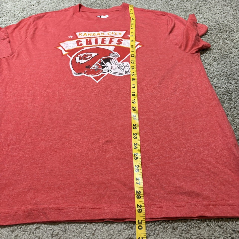 NFL Team Apparel Kansas City Chiefs Helmet Logo Red TShirt Mens XL eBay