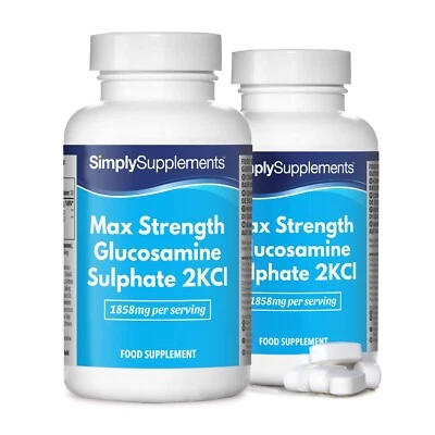 Sulfate de Glucosamine 2KCI Extra Fort - 120 Comprimés - SimplySupplements